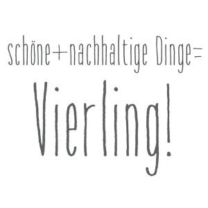Logo der Dankstelle schöne+nachhaltige Dinge=Vierling!