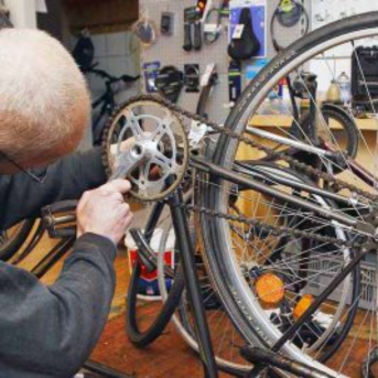 Bild der Dankstelle Radhof Bergheim – eine Werkstatt der ifa Fahrradabteilung