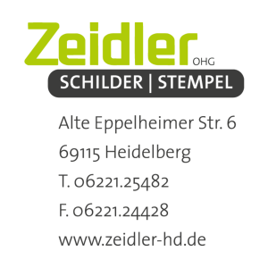 Logo der Dankstelle Zeidler Werbestudio, Schilder und Stempel